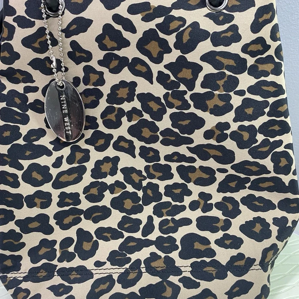 Nine West Cheetah Print Double Strap Animal Print Shoulder Bag‎ Womens 9x8x4